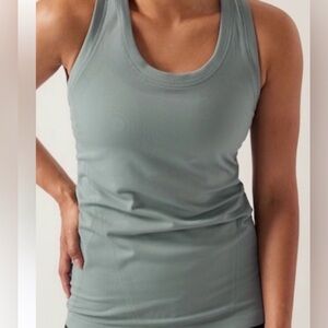 Athleta Sage Green Racerback Performance Tank